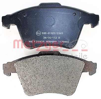 METZGER 1170068 Bremsbelagsatz, Scheibenbremse